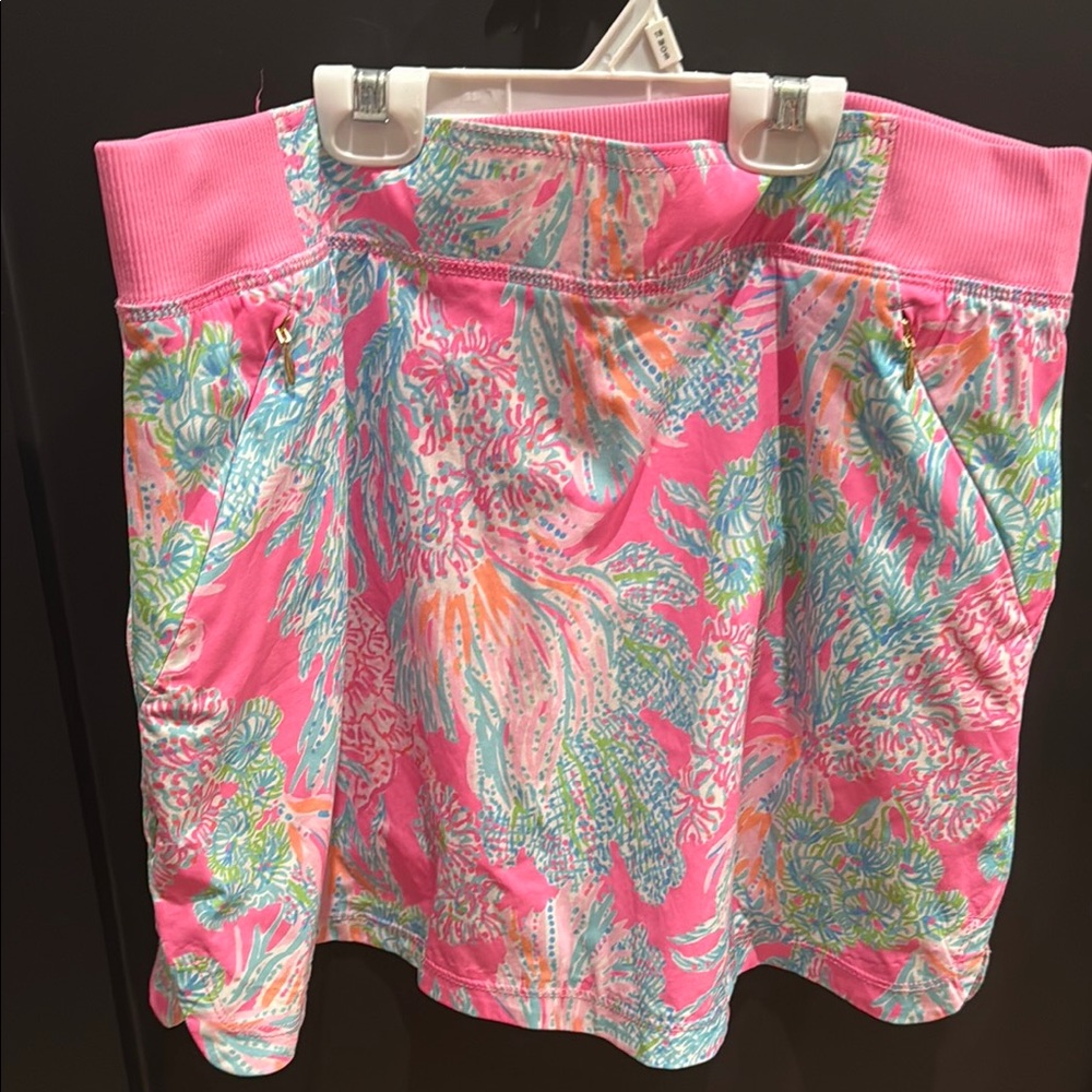 Lilly Pulitzer Pink and Blue Floral Skort